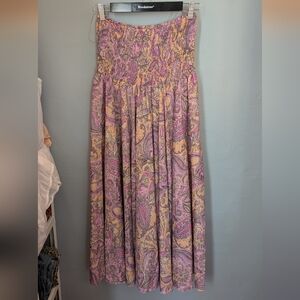 Purple Paisley Harem Sari Silk Pants